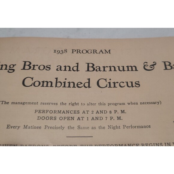 VTG 1936 Ringling Bros and Barnum & Bailey Circus Magazine EUC Rare Treasure Ads - Picture 14 of 14